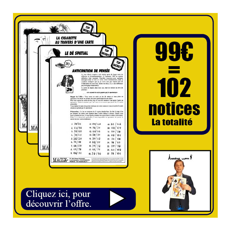102 notices de chez Arsen Lupin 99 euros