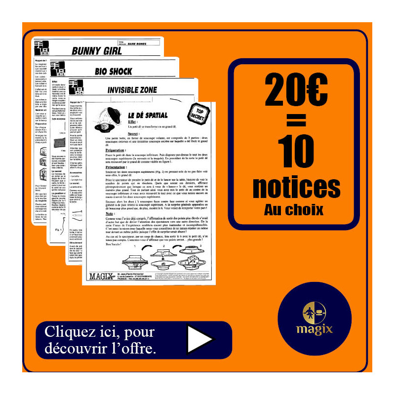 20 euros pour 1O NOTICES