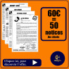 60 euros pour 50 NOTICES