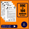 99 euros pour 100 NOTICES